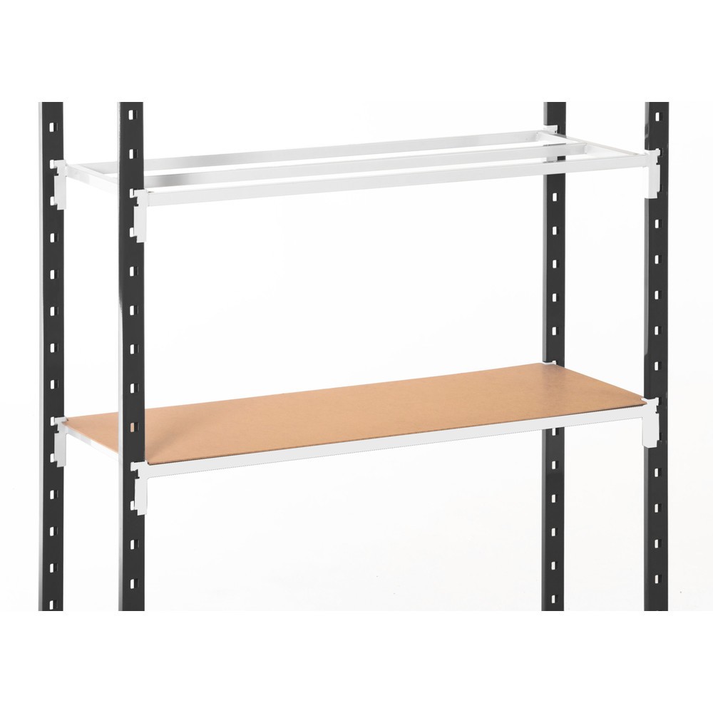 Immagine del prodotto n. 6: ManOrga Scaffalatura a ripiani, campata aggiuntiva, grigio grafite/grigio chiaro, portata per ripiano 117 kg, HxLxP 2.500 x 1.500 x 800 mm