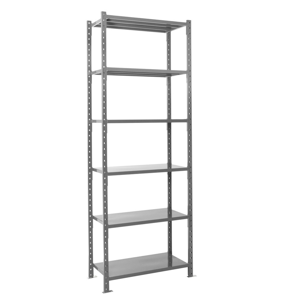 Immagine del prodotto n. 8: Scaffalatura a ripiani ManOrga blu grafite con fondi in lamiera d'acciaio, portata per piano di 460 kg, AxLxP 3.000 x 1.300 x 510 mm