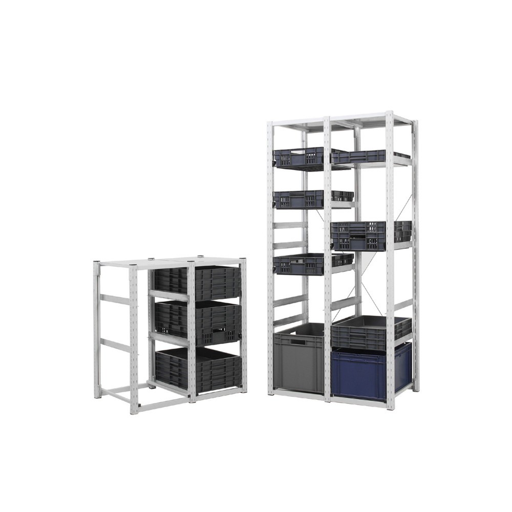 Immagine del prodotto: ManOrga Scaffalatura per contenitori eurobox, campata base, HxLxP 1.000 x 407 x 600 mm