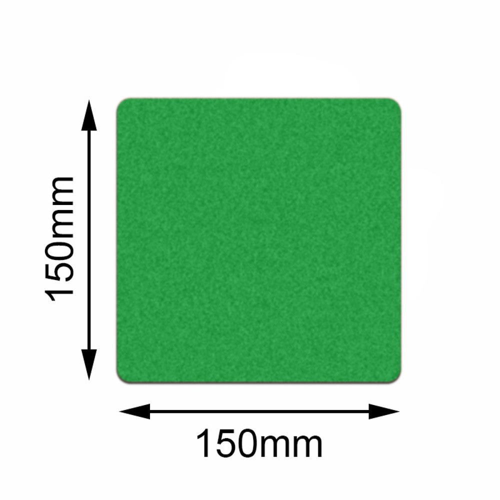 Immagine del prodotto: Marcatore da pavimento Mehlhose Safety quadrato, verde, 150 x 150 mm, 10 pz./SU