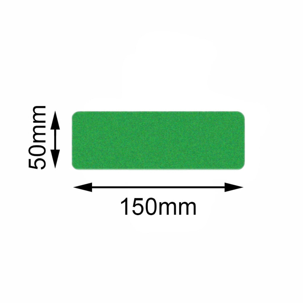 Marcatore da pavimento Mehlhose Safety rettangolo, verde, 50 x 150 mm, 10 pz./SU Immagine del prodotto: Marcatore da pavimento Mehlhose Safety rettangolo, verde, 50 x 150 mm, 10 pz./SU
