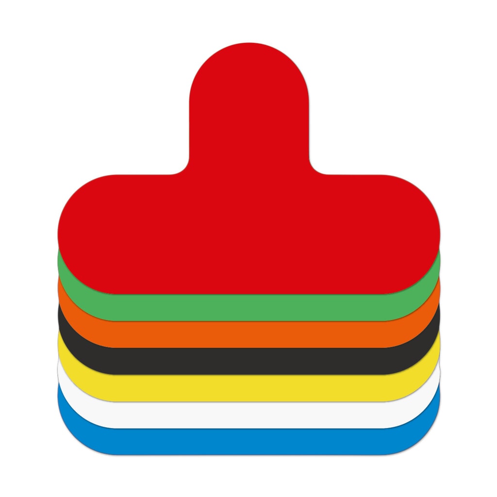 Marcatura da pavimento, pezzo a T, giallo Immagine del prodotto n. 1: Marcatura da pavimento, pezzo a T, giallo