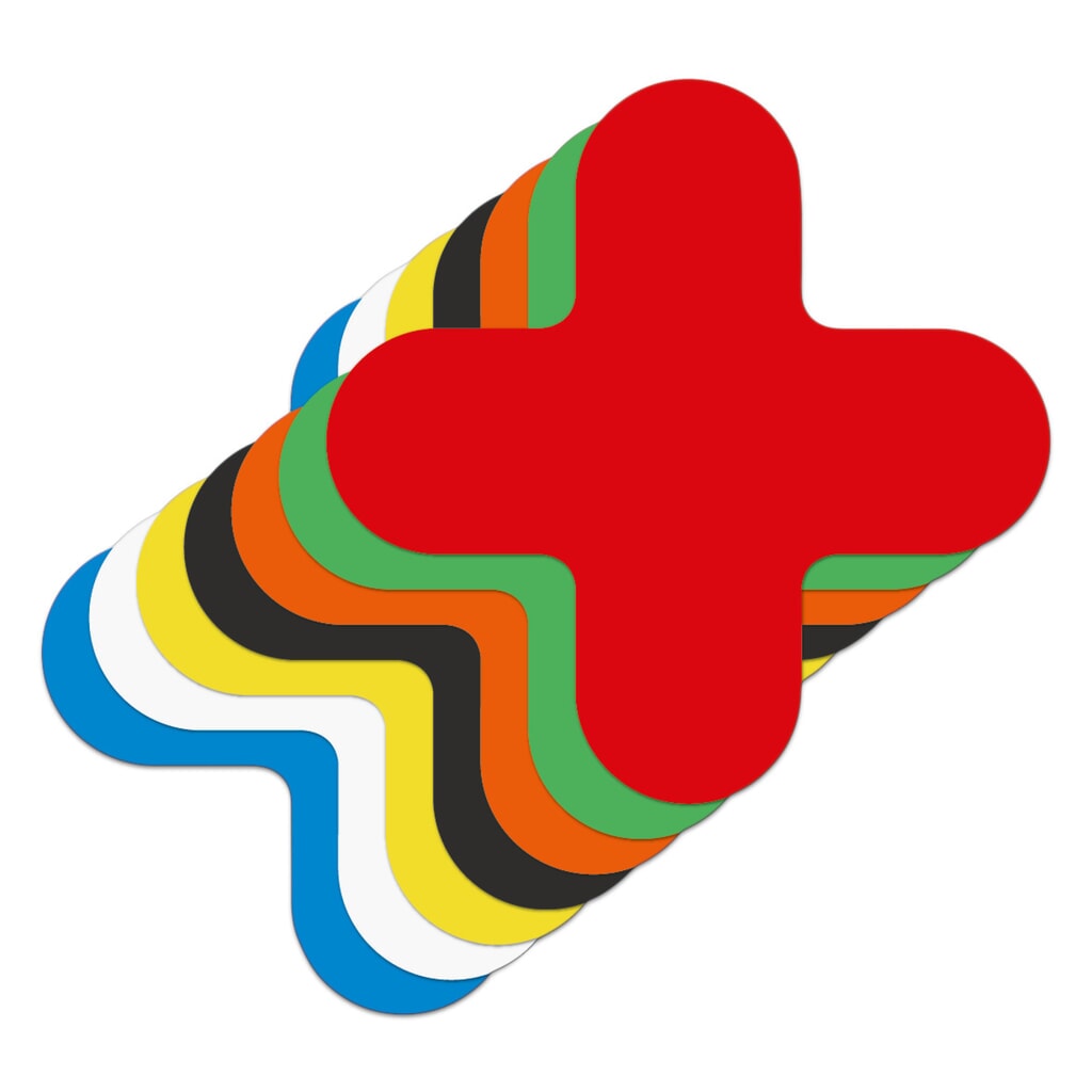 Marcatura da pavimento, pezzo a X, giallo Immagine del prodotto: Marcatura da pavimento, pezzo a X, giallo