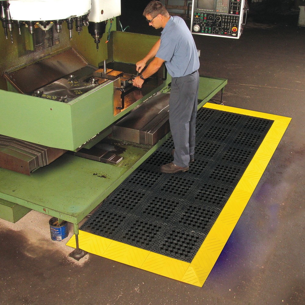 Immagine del prodotto n. 3: Mattonella per sistema a incastro piani calpestabili, PVC, forata, LxP 305 x 305 mm, nero