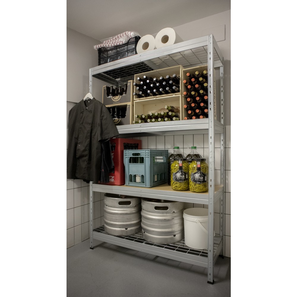 Immagine del prodotto n. 7: Cremagliera per esterni con ripiani a griglia, AxLxP 1800 x 1200 x 450 mm
