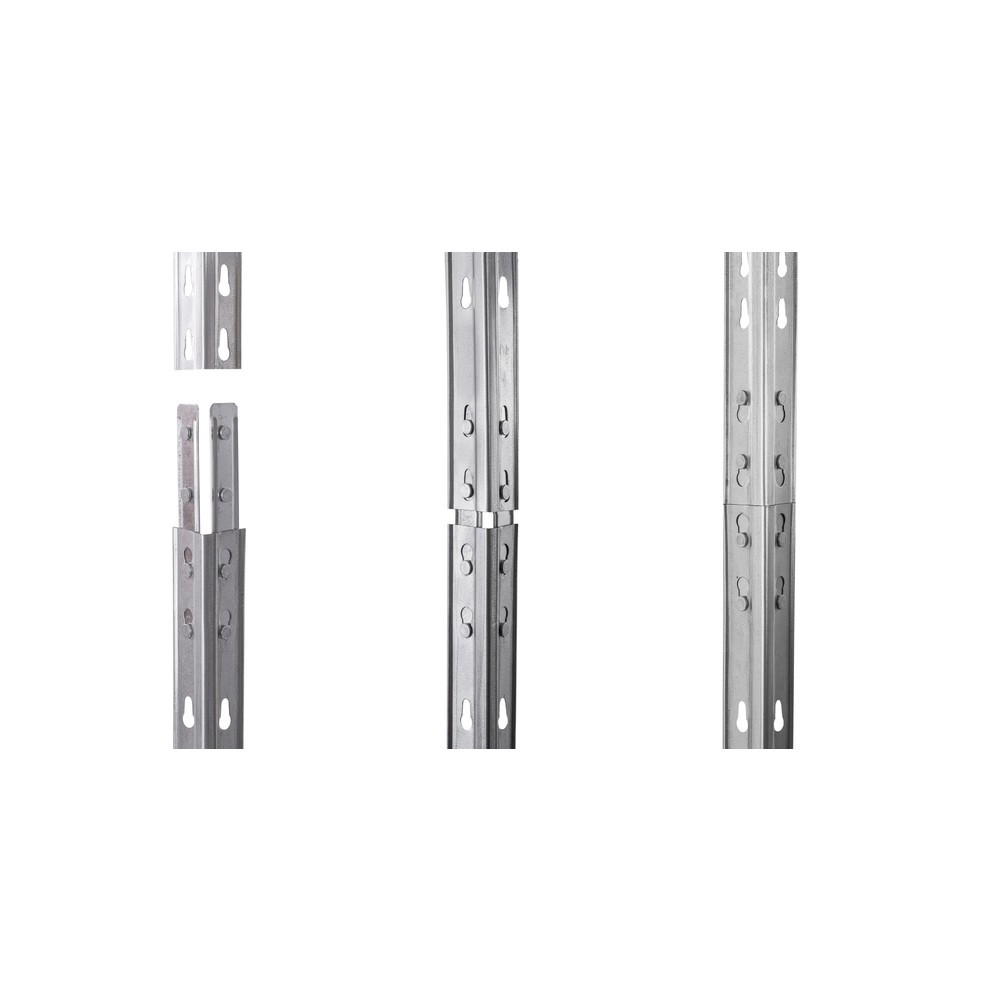 Immagine del prodotto n. 3: Cremagliera per esterni con ripiani a griglia, AxLxP 1800 x 1200 x 450 mm
