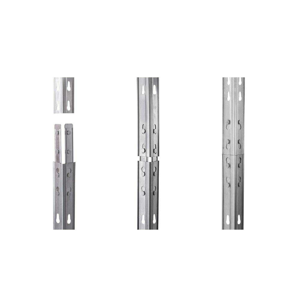 Cremagliera per esterni con ripiani a griglia, AxLxP 1800 x 1200 x 450 mm Immagine del prodotto n. 3: Cremagliera per esterni con ripiani a griglia, AxLxP 1800 x 1200 x 450 mm