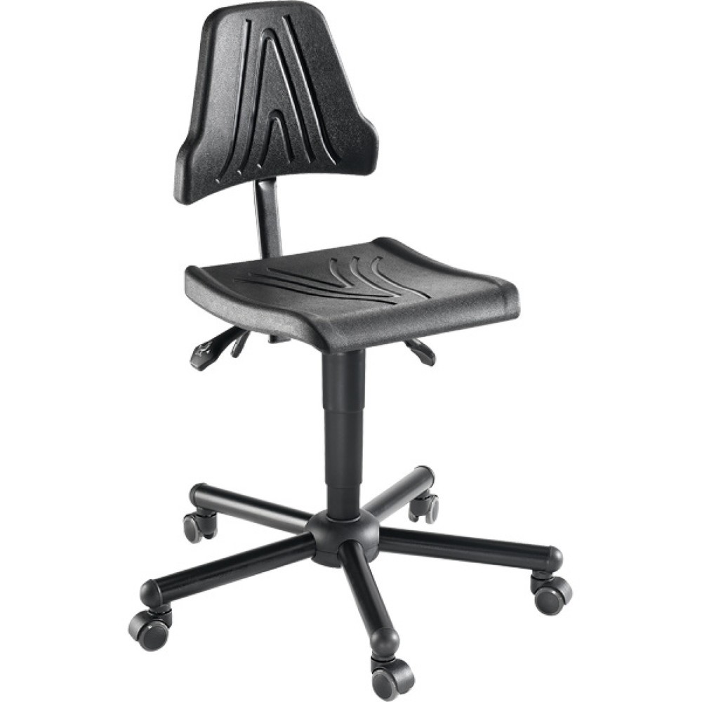 Immagine del prodotto n. 1: Sedia girevole da lavoro Stream, altezza seduta 485-625 mm, base in acciaio, ruote