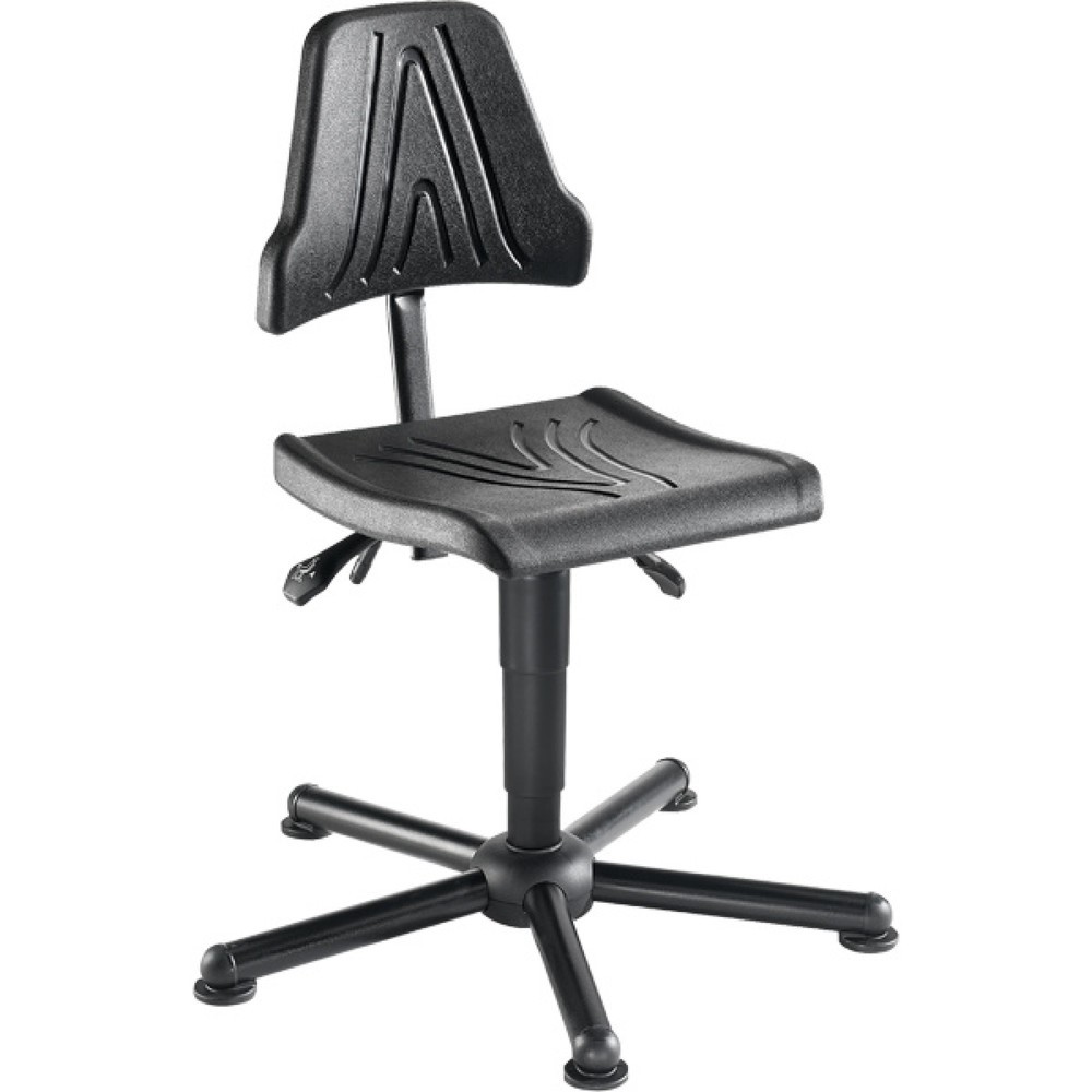 Immagine del prodotto: Sedia girevole da lavoro Stream, altezza seduta 425-565 mm, base in acciaio, piedini
