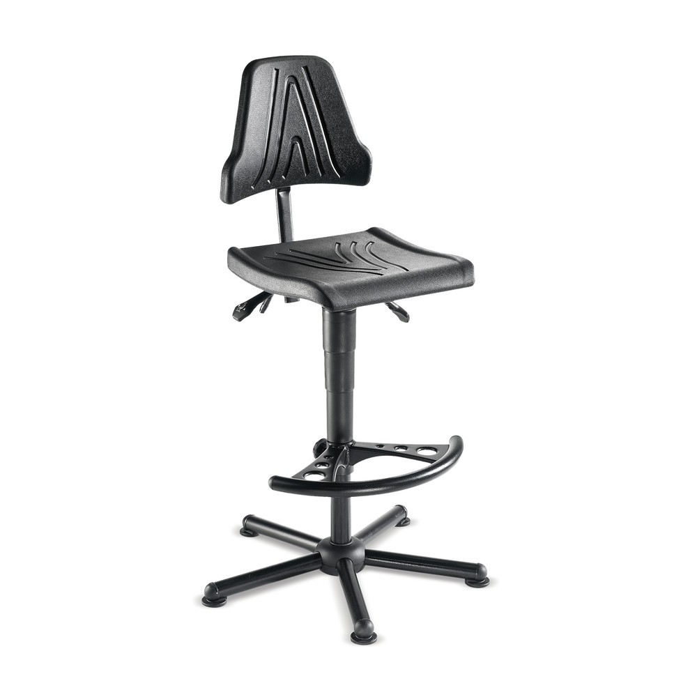 Immagine del prodotto n. 2: Sedia girevole da lavoro Stream, altezza seduta 425-565 mm, base in acciaio, piedini