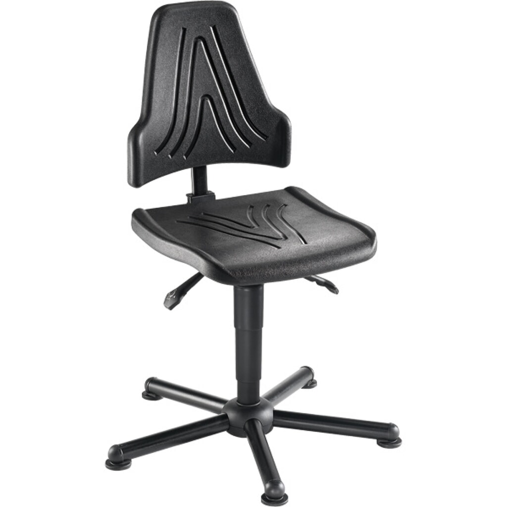 Immagine del prodotto: Sedia girevole da lavoro Stream XXL, carico fino a 150 kg, altezza seduta 430-630 mm, base in acciaio, piedini