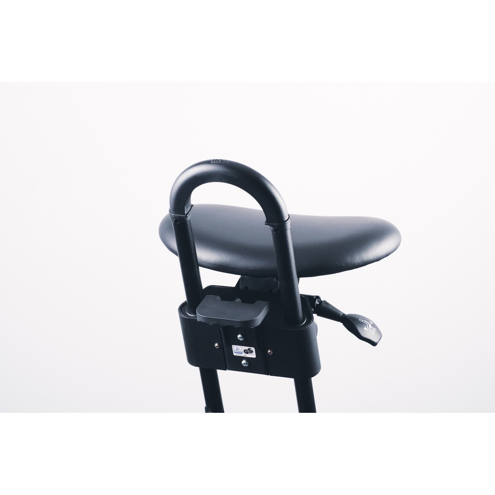 Immagine del prodotto n. 4: Sgabello con ruote, sedile in similpelle inclinabile, altezza seduta 615-860 mm