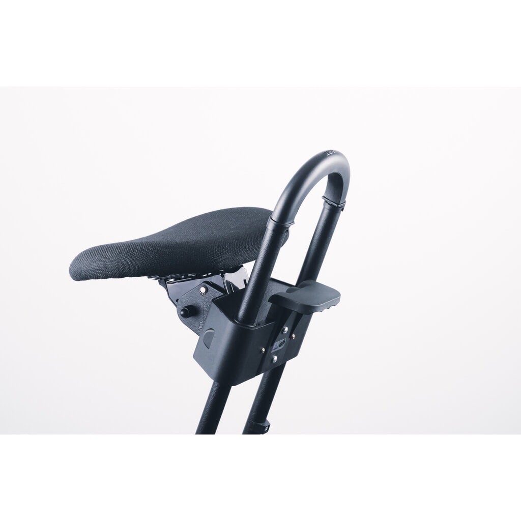Sgabello con ruote, seduta imbottita in tessuto, altezza sedile 610-860 mm, piedini, base di appoggio Immagine del prodotto n. 4: Sgabello con ruote, seduta imbottita in tessuto, altezza sedile 610-860 mm, piedini, base di appoggio