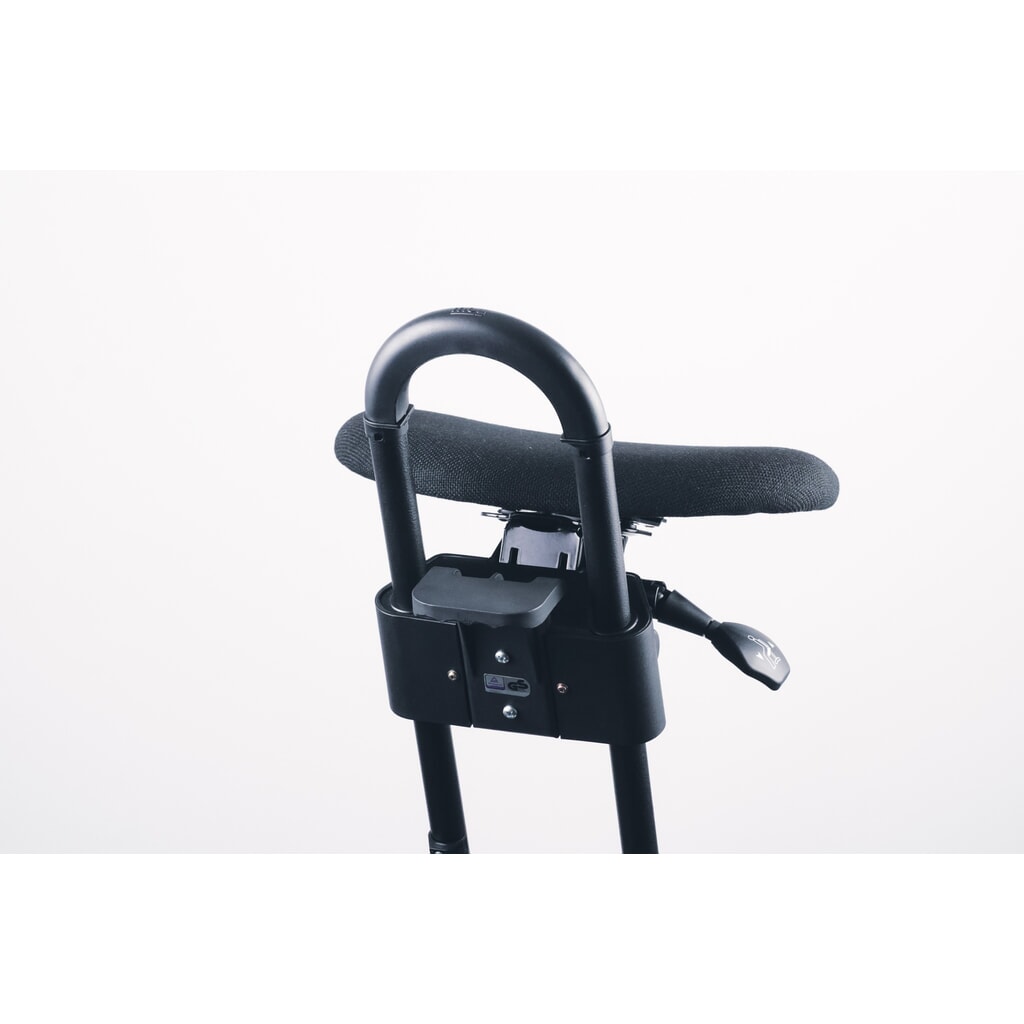 Sgabello con ruote, seduta imbottita in tessuto, altezza sedile 610-860 mm, piedini, base di appoggio Immagine del prodotto n. 7: Sgabello con ruote, seduta imbottita in tessuto, altezza sedile 610-860 mm, piedini, base di appoggio