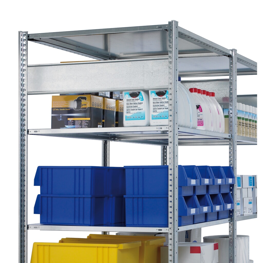 Montante longitudinale per scaffalature a ripiani SCHULTE, grigio chiaro, larghezza 750 mm, adatto ai ripiani MULTIplus85/150 Immagine del prodotto n. 2: Montante longitudinale per scaffalature a ripiani SCHULTE, grigio chiaro, larghezza 750 mm, adatto ai ripiani MULTIplus85/150
