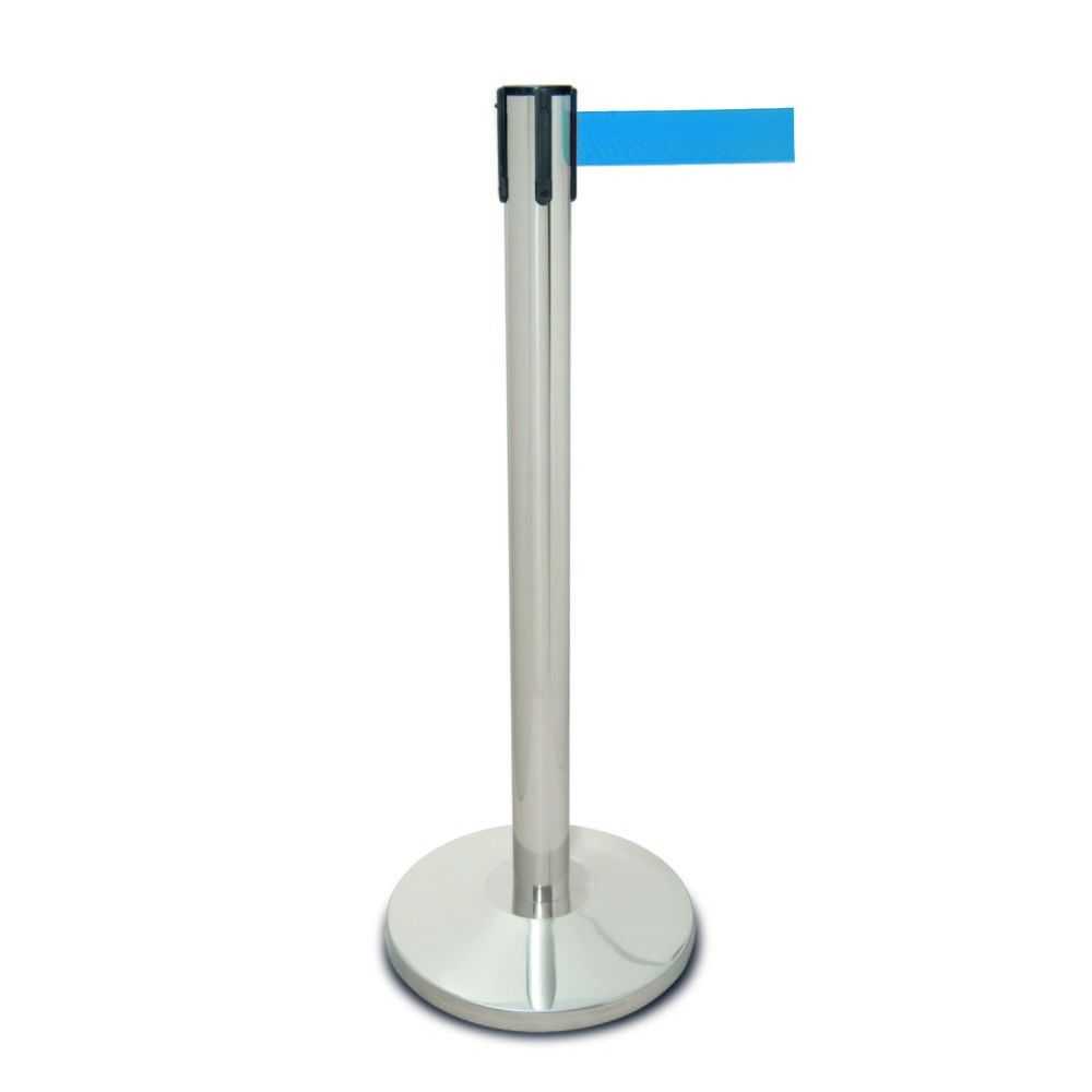Immagine del prodotto: MORION Colonnina tendinastro in acciaio inox, lunghezza cinghia 2,5 m, blu