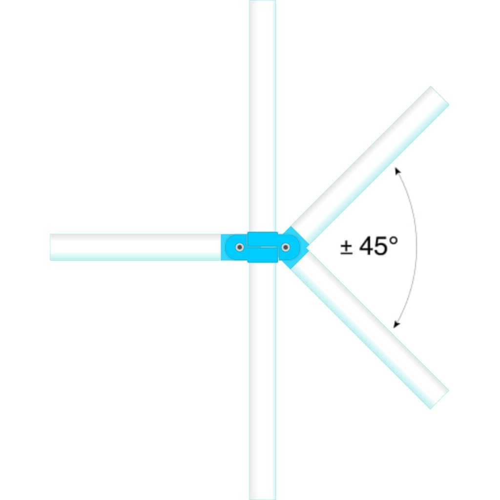 Immagine del prodotto n. 2: Parapetto sistema MORION, tubo trasversale, Ø 60 mm, lunghezza 1.500 mm, dimensione griglia 1.670 mm, zincato a caldo