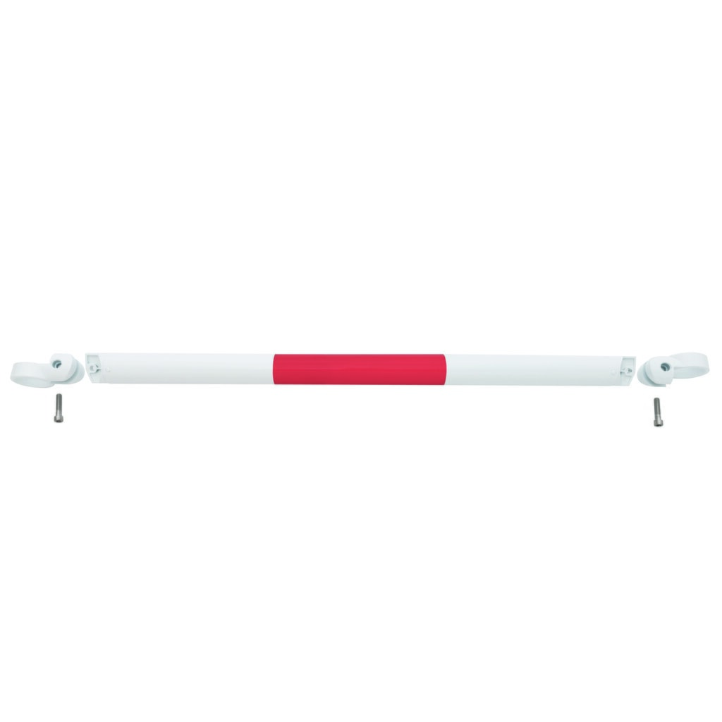 Parapetto sistema MORION, tubo trasversale, Ø 60 mm, lunghezza 1.000 mm, dimensione griglia 1.170 mm, zincato a caldo e verniciato, rosso/bianco Immagine del prodotto: Parapetto sistema MORION, tubo trasversale, Ø 60 mm, lunghezza 1.000 mm, dimensione griglia 1.170 mm, zincato a caldo e verniciato, rosso/bianco
