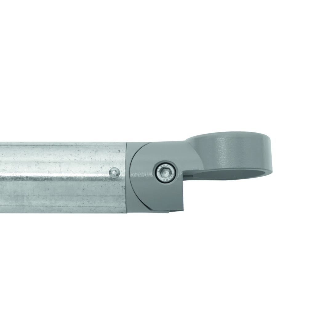 Parapetto sistema MORION, tubo trasversale, Ø 60 mm, lunghezza 1.500 mm, dimensione griglia 1.670 mm, zincato a caldo Immagine del prodotto n. 4: Parapetto sistema MORION, tubo trasversale, Ø 60 mm, lunghezza 1.500 mm, dimensione griglia 1.670 mm, zincato a caldo