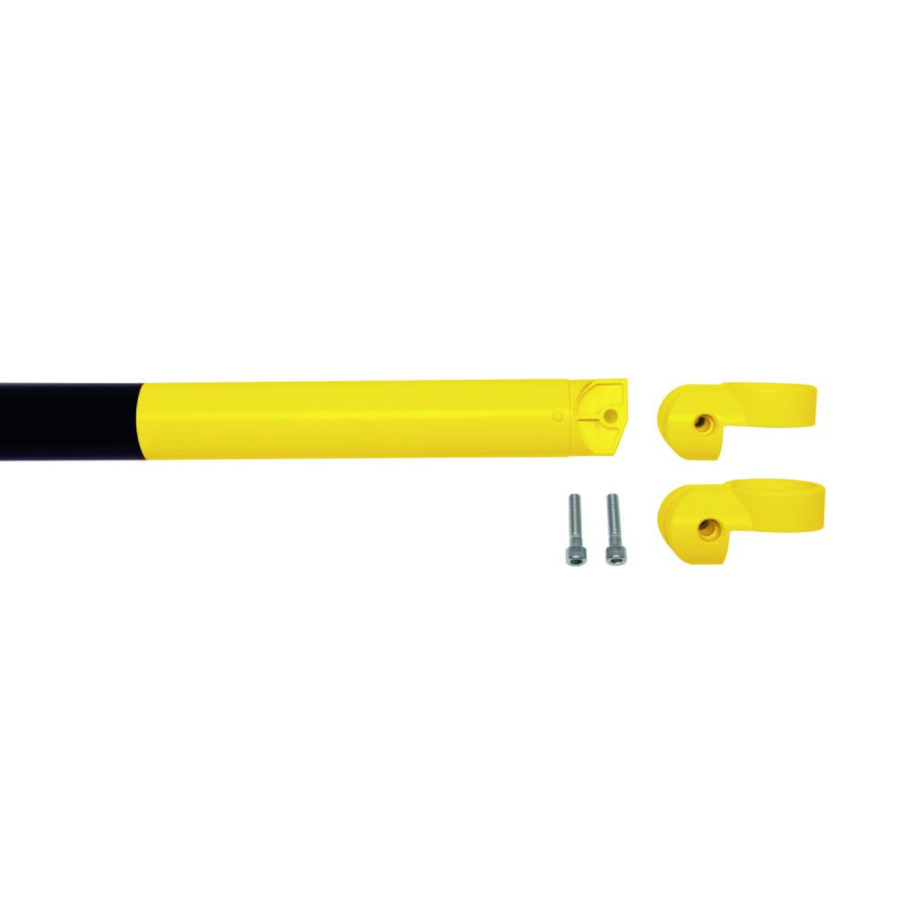 Immagine del prodotto n. 4: Parapetto sistema MORION, tubo trasversale, Ø 60 mm, lunghezza 1.500 mm, dimensione griglia 1.670 mm, zincato a caldo e verniciato, nero/giallo