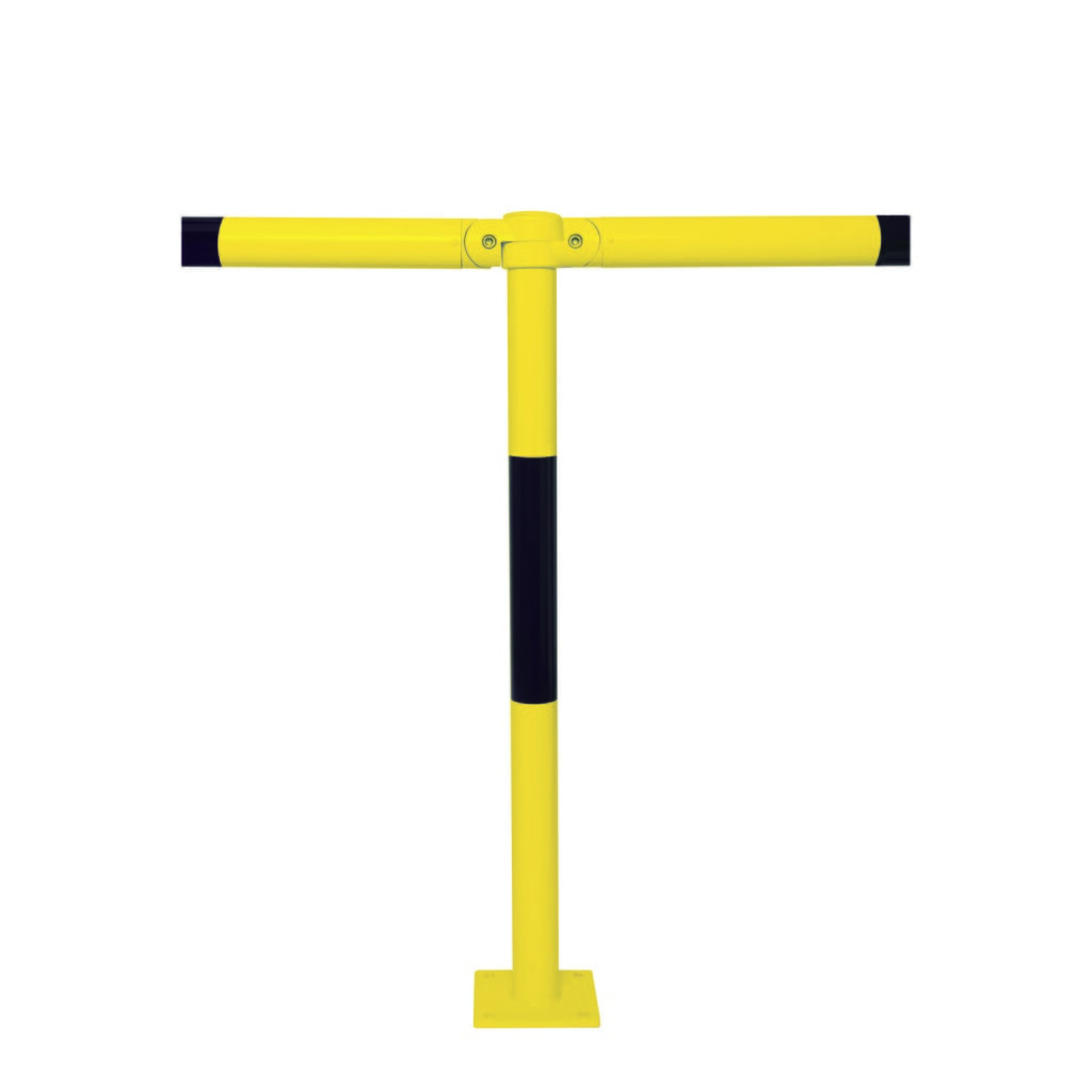 Immagine del prodotto n. 3: Parapetto sistema MORION, tubo trasversale, Ø 60 mm, lunghezza 1.000 mm, dimensione griglia 1.170 mm, zincato a caldo e verniciato, nero/giallo