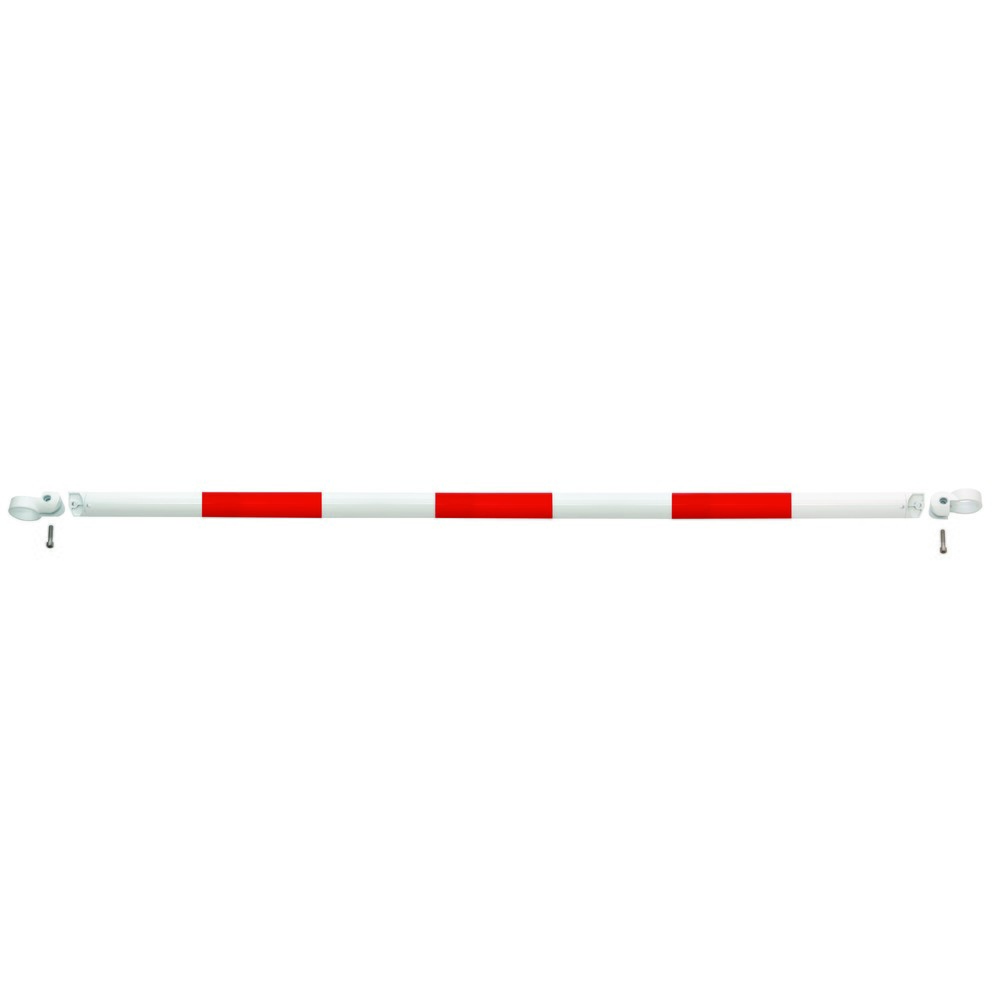 Immagine del prodotto: Parapetto sistema MORION, tubo trasversale, Ø 60 mm, lunghezza 2.000 mm, dimensione griglia 2.170 mm, zincato a caldo e verniciato, rosso/bianco