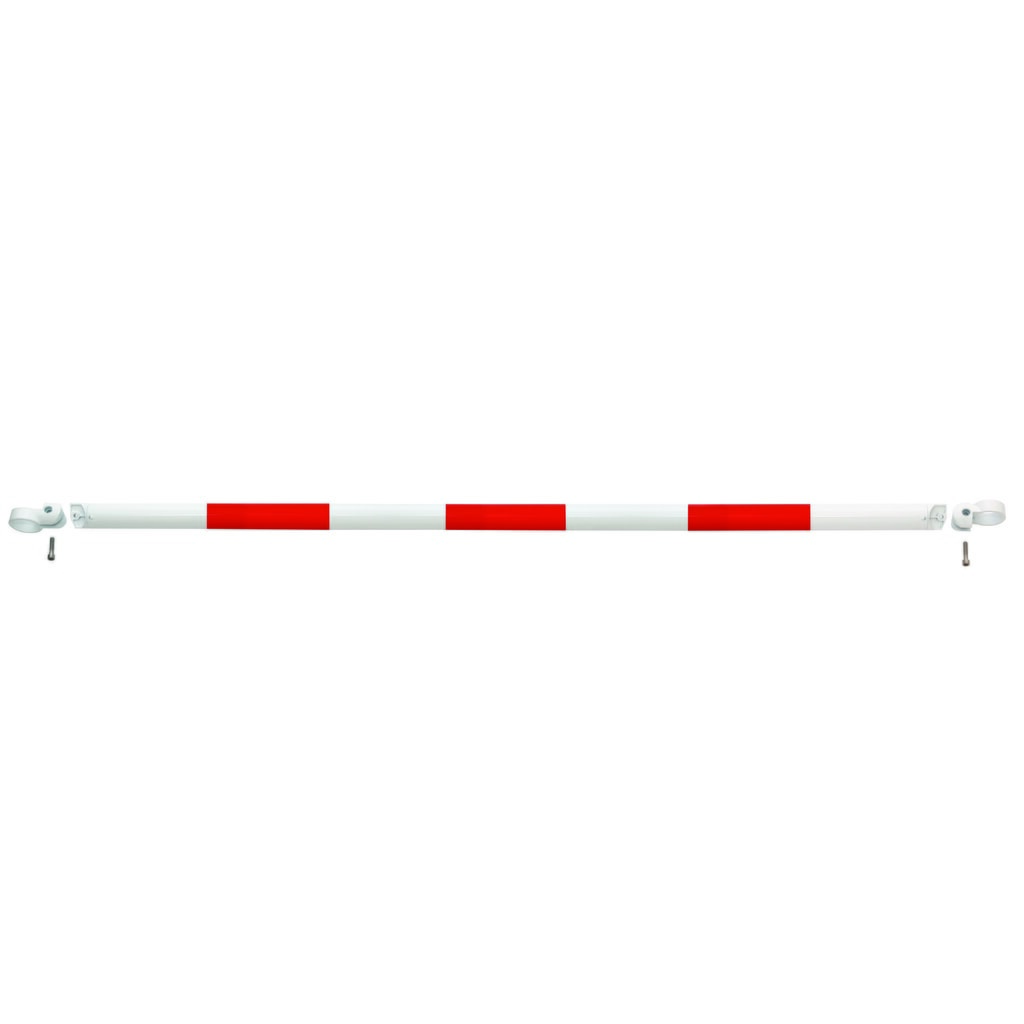 Immagine del prodotto: Parapetto sistema MORION, tubo trasversale, Ø 60 mm, lunghezza 2.000 mm, dimensione griglia 2.170 mm, zincato a caldo e verniciato, rosso/bianco
