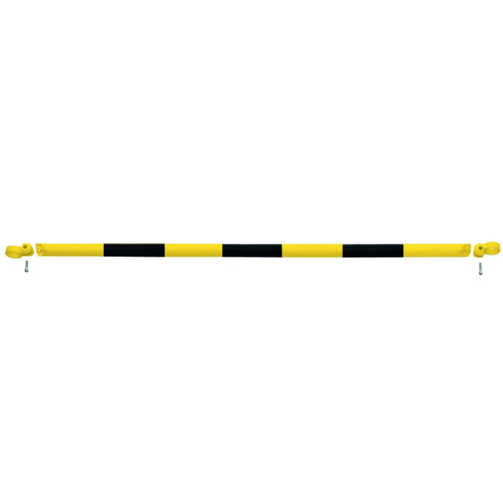 Immagine del prodotto: Parapetto sistema MORION, tubo trasversale, Ø 60 mm, lunghezza 2.000 mm, dimensione griglia 2.170 mm, zincato a caldo e verniciato, nero/giallo