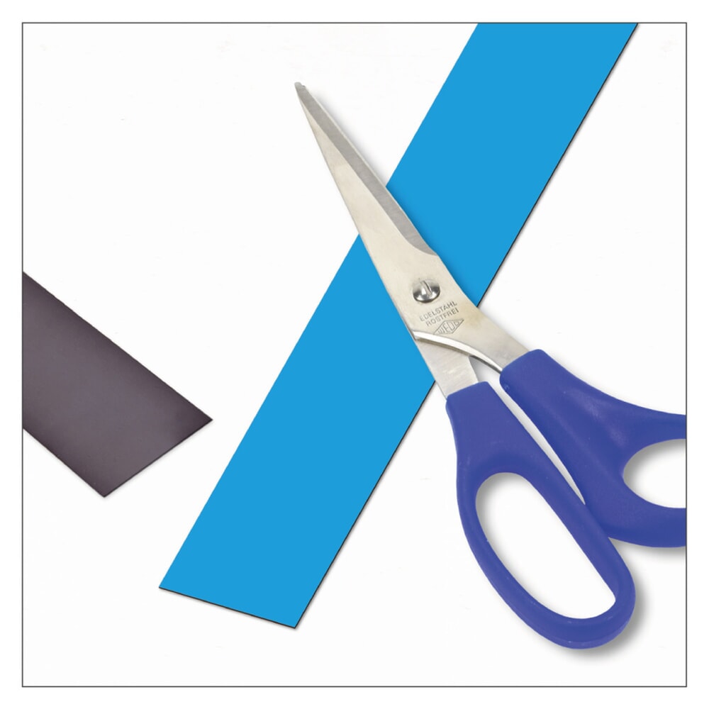 Immagine del prodotto n. 1: Nastro per marcatura magnetico, rotolo, altezza 30 mm, blu