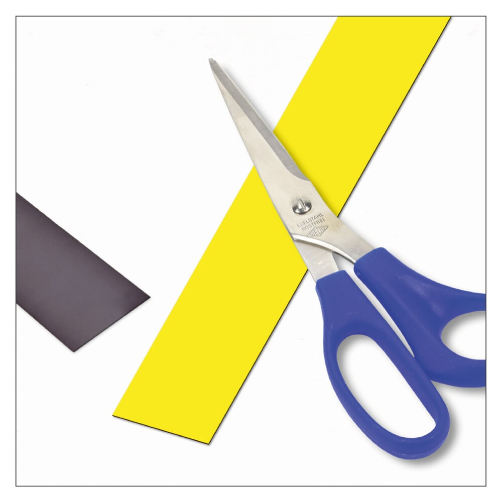 Immagine del prodotto n. 1: Nastro per marcatura magnetico, rotolo, altezza 30 mm, giallo