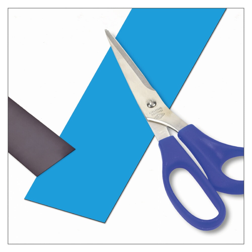 Immagine del prodotto n. 1: Nastro per marcatura magnetico, rotolo, altezza 50 mm, blu