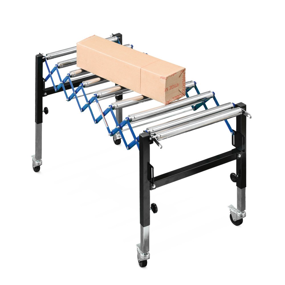 Immagine del prodotto n. 2: Nastro trasportatore a pantografo su rulli Ameise®, lunghezza nastro 405-1.275 mm, larghezza nastro 500 mm, portata 90 kg
