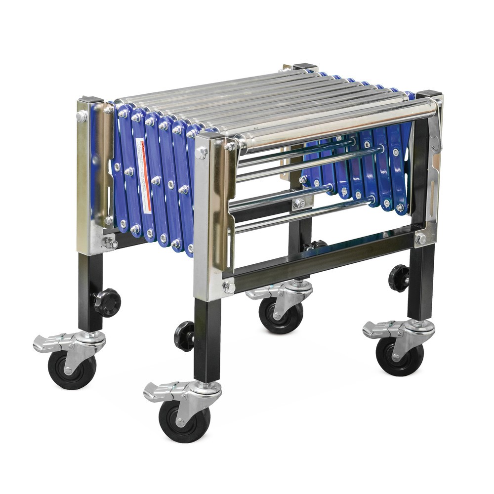 Immagine del prodotto n. 2: Nastro trasportatore a pantografo su rulli Ameise®, lunghezza nastro 420-1.295 mm, larghezza nastro 500 mm, portata 180 kg
