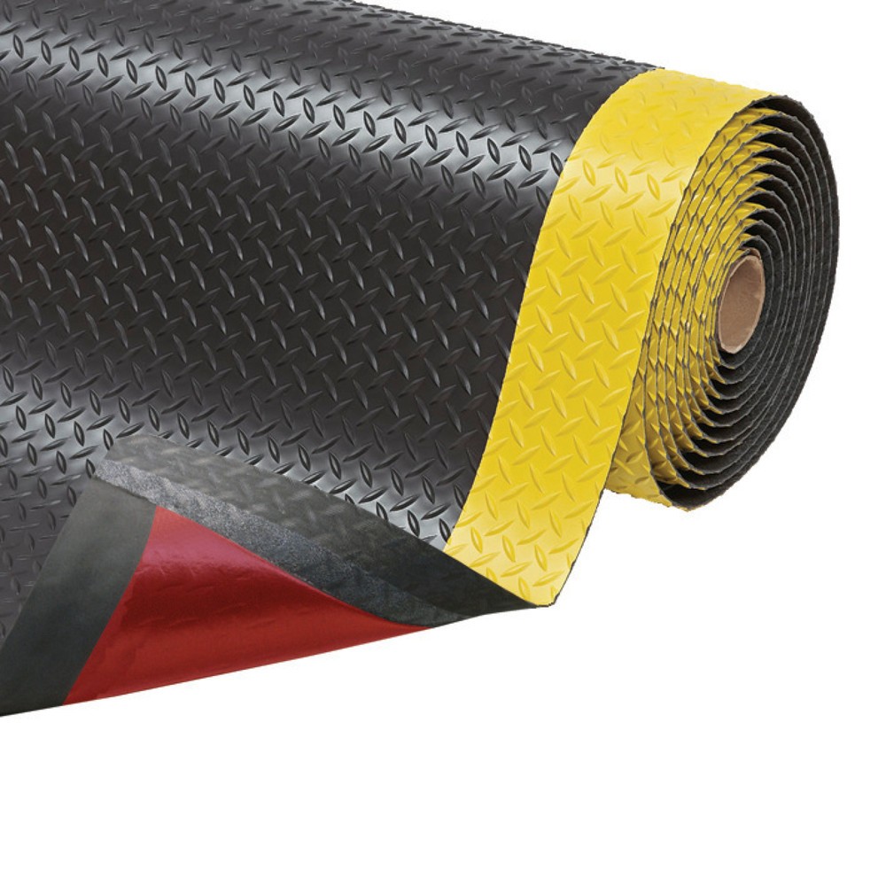 Immagine del prodotto n. 2: Tappetino a 2 strati, PVC, LxP 600 x 910 mm, nero/giallo