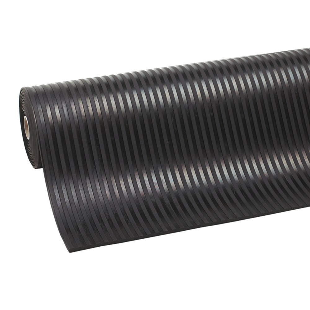 Immagine del prodotto: NoTrax Rivestimento in gomma Rib 'n' Roll P3™, scanalatura fine, LxP metro lineare x 1.000 mm, nero