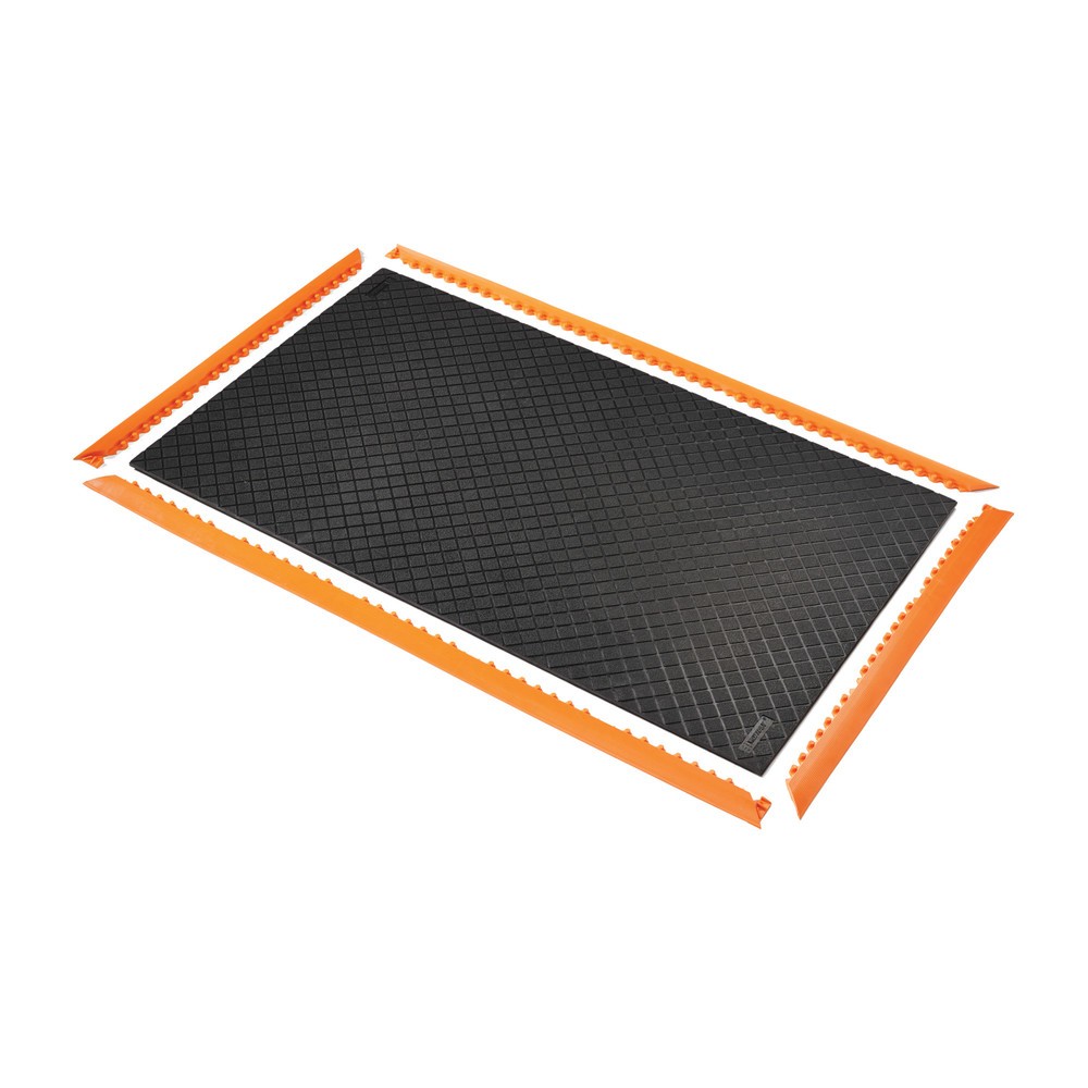 Immagine del prodotto n. 3: NoTrax Tappetino defaticante Safety Stance Solid™, LxP 660 x 1.020 mm, nero/arancio