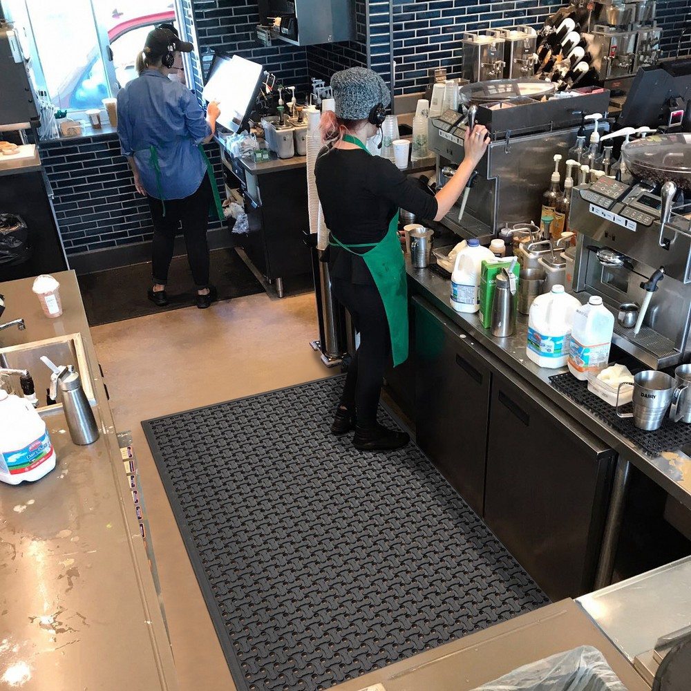 Immagine del prodotto n. 4: NoTrax Tappetino defaticante Superflow®, LxP 600 x 900 mm, nero
