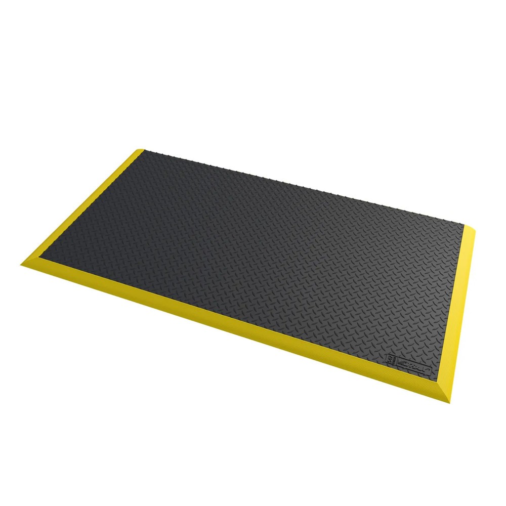 Immagine del prodotto: NoTrax Tappetino per postazione di saldatura Diamond Flex™, nitrile, LxP 970 x 1.630 mm, nero/giallo