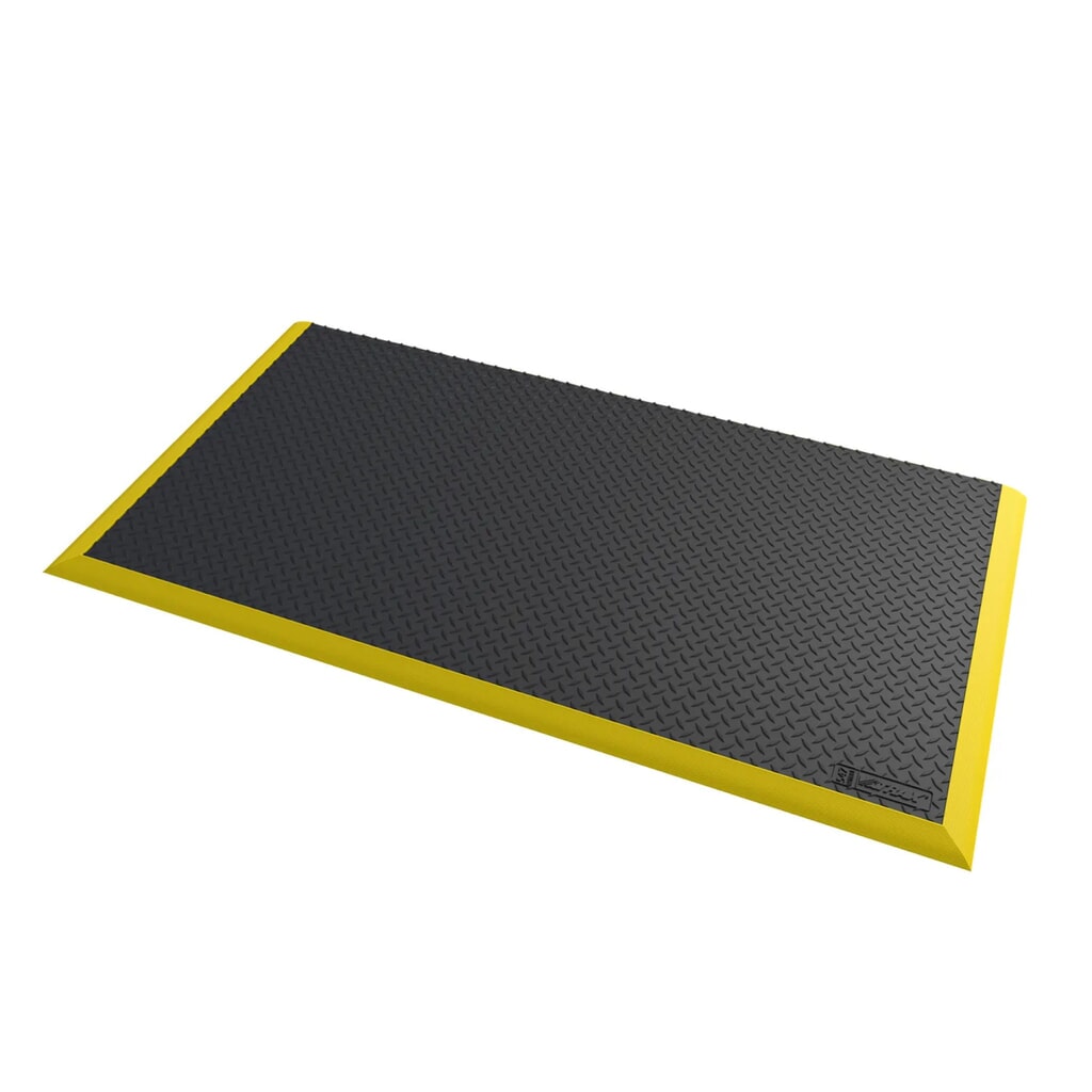 Immagine del prodotto n. 1: Tappetino per postazione di saldatura NoTrax Diamond Flex™ Nitrile, LxL 970 x 1.630 mm, nero/giallo