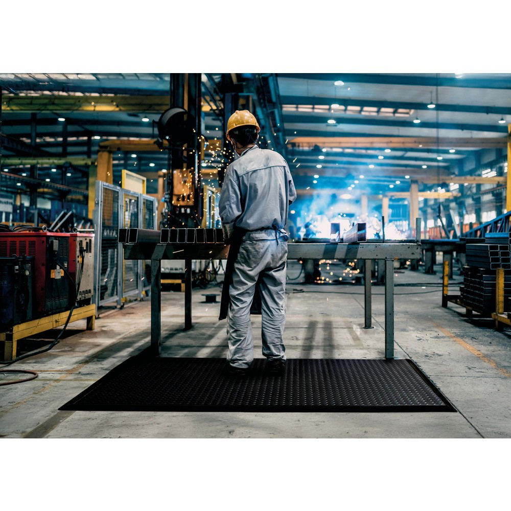 Immagine del prodotto n. 4: NoTrax Tappetino per postazione di saldatura Diamond Flex™, nitrile, LxP 970 x 1.630 mm, nero