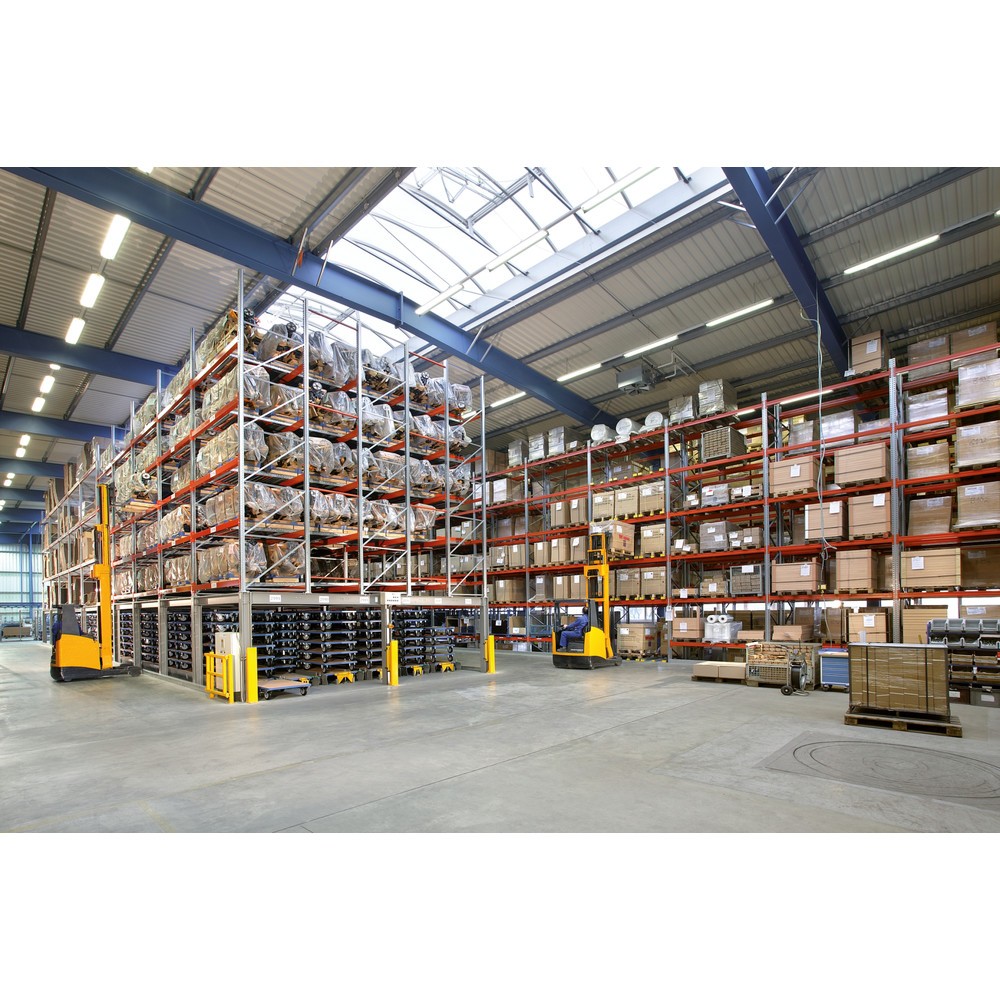 Immagine del prodotto n. 2: Pacchetto completo scaffalatura porta-pallet META MULTIPAL, portata per piano 4.430 kg, zincata, HxLxP 3.800 x 5.700 x 1.100 mm