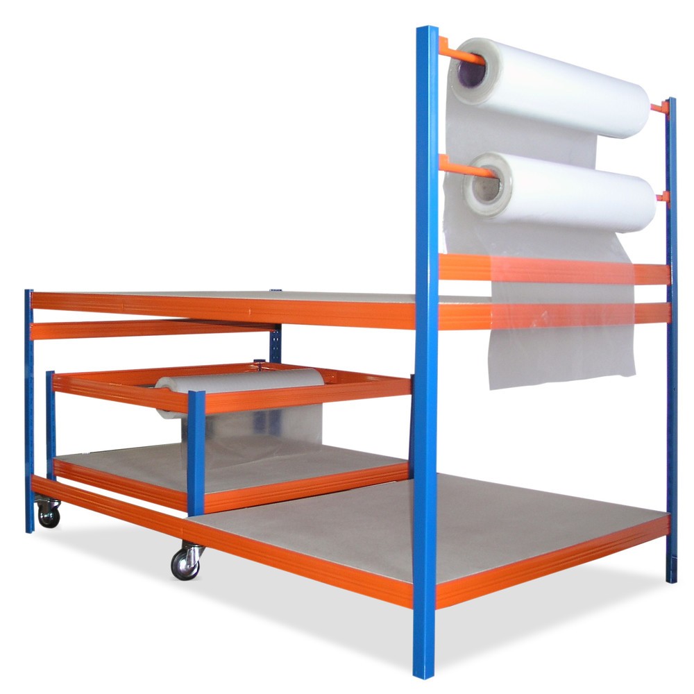 Immagine del prodotto n. 1: Postazione di imballaggio BASIC con porta-rotoli, portata 300 kg