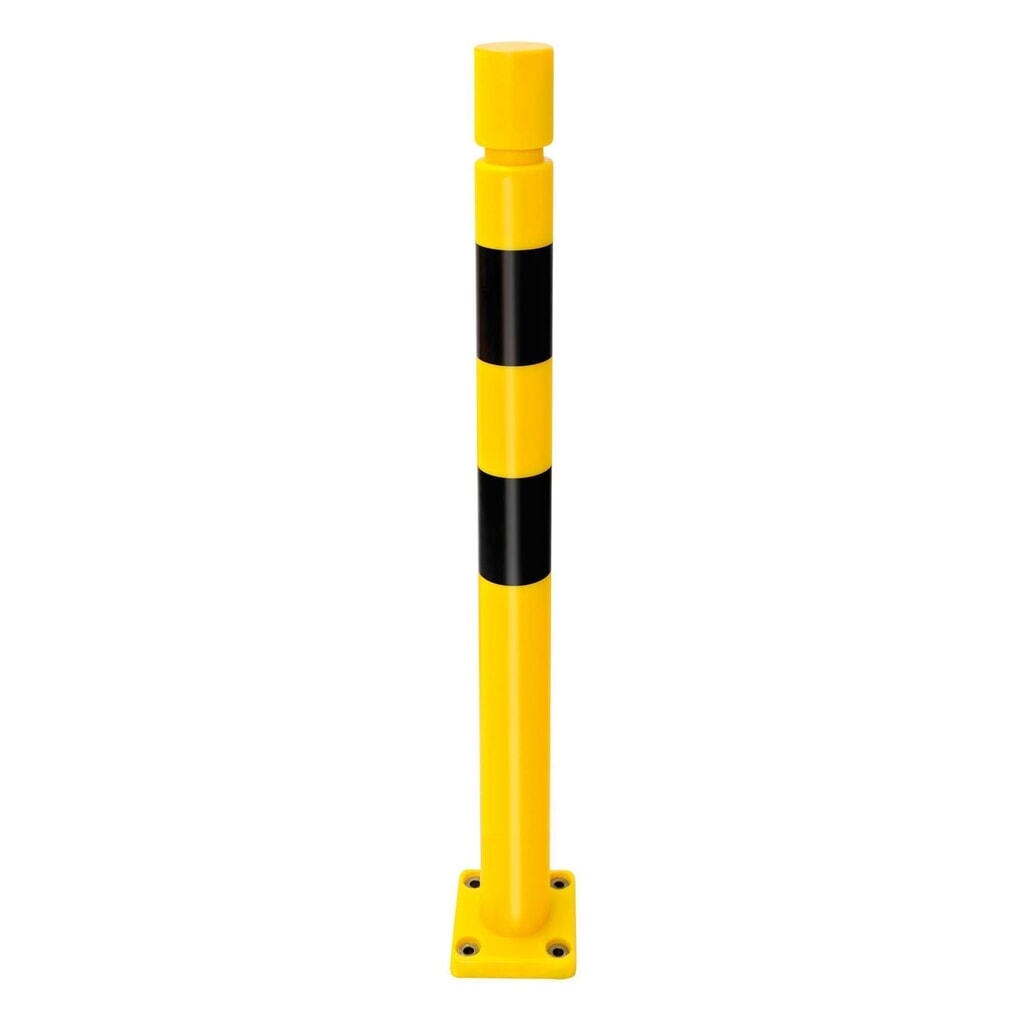 Paletto anticollisione MORAVIA FLEX, in TPU, da tassellare, AxØ 1.000 x 80 mm, giallo-nero Immagine del prodotto n. 7: Paletto anticollisione MORAVIA FLEX, in TPU, da tassellare, AxØ 1.000 x 80 mm, giallo-nero