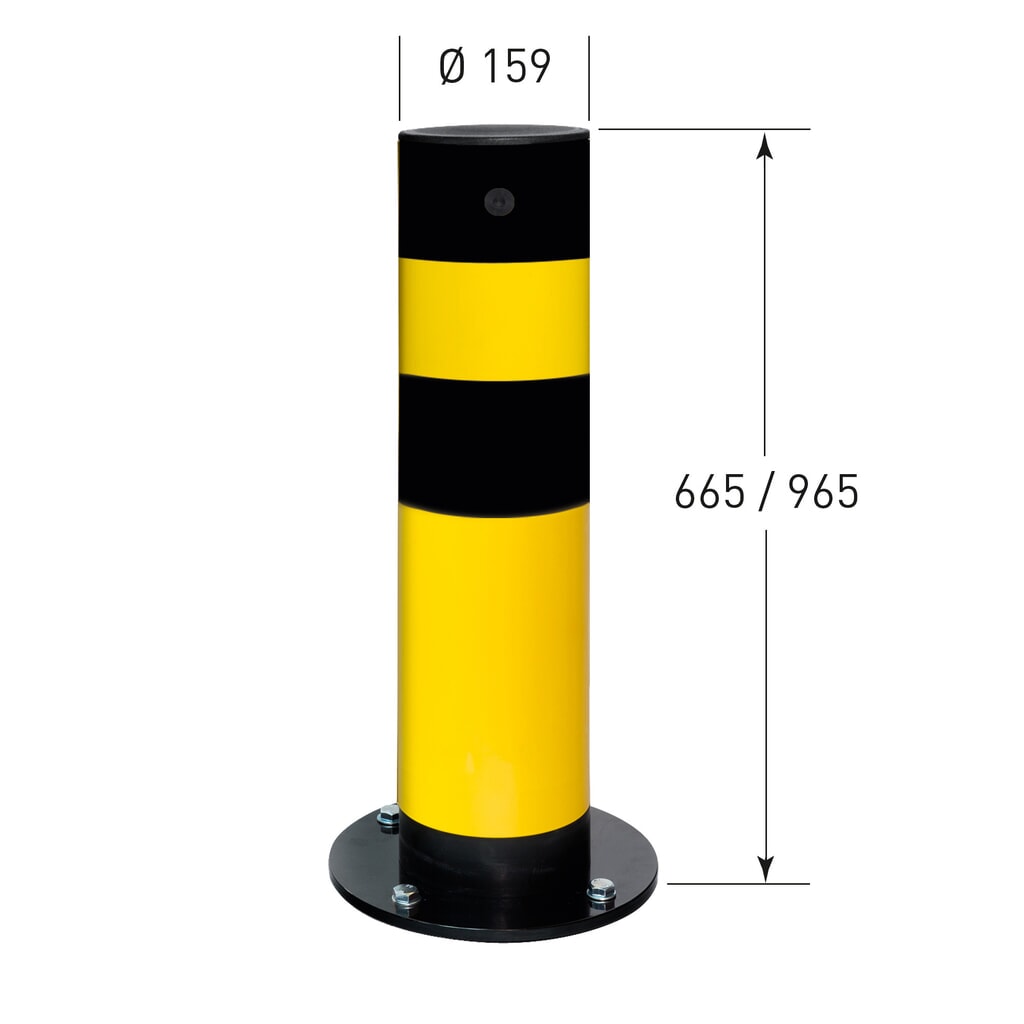 Paletto anticollisione MORAVIA inclinabile Swing, per interni, altezza 655 mm, Ø 159 mm Immagine del prodotto n. 3: Paletto anticollisione MORAVIA inclinabile Swing, per interni, altezza 655 mm, Ø 159 mm