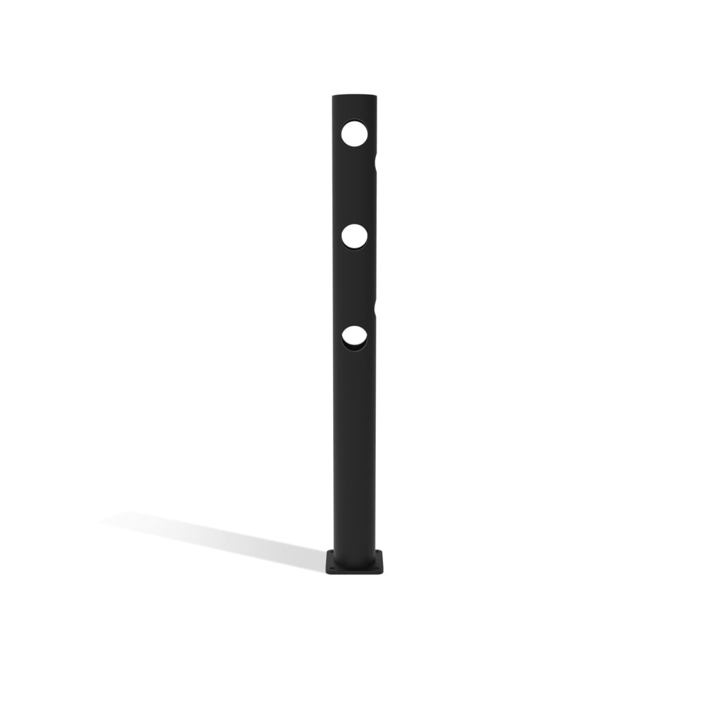Paletto centrale sportello incernierato per parapetto di sicurezza "Delta", Ø 110 mm, altezza 1.200 mm, 90° Immagine del prodotto: Paletto centrale sportello incernierato per parapetto di sicurezza "Delta", Ø 110 mm, altezza 1.200 mm, 90°