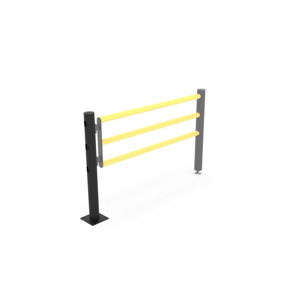 Immagine del prodotto n. 12: Paletto centrale sportello incernierato per parapetto di sicurezza "Delta", Ø 110 mm, altezza 1.200 mm, 90°
