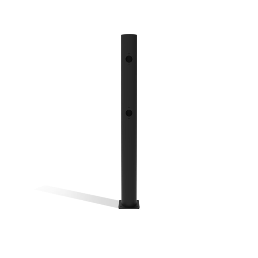 Paletto finale sportello incernierato per parapetto di sicurezza "Delta", Ø 110 mm, altezza 1.200 mm Immagine del prodotto: Paletto finale sportello incernierato per parapetto di sicurezza "Delta", Ø 110 mm, altezza 1.200 mm