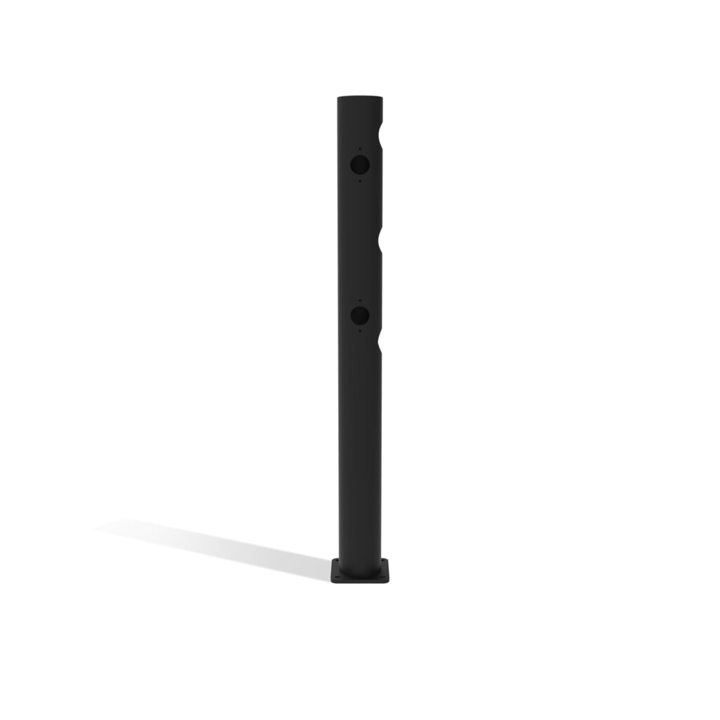 Immagine del prodotto: Paletto finale dancop dello sportello incernierato per parapetto di sicurezza "Delta", Ø 110 mm, altezza 1.200 mm, 90°, sinistra