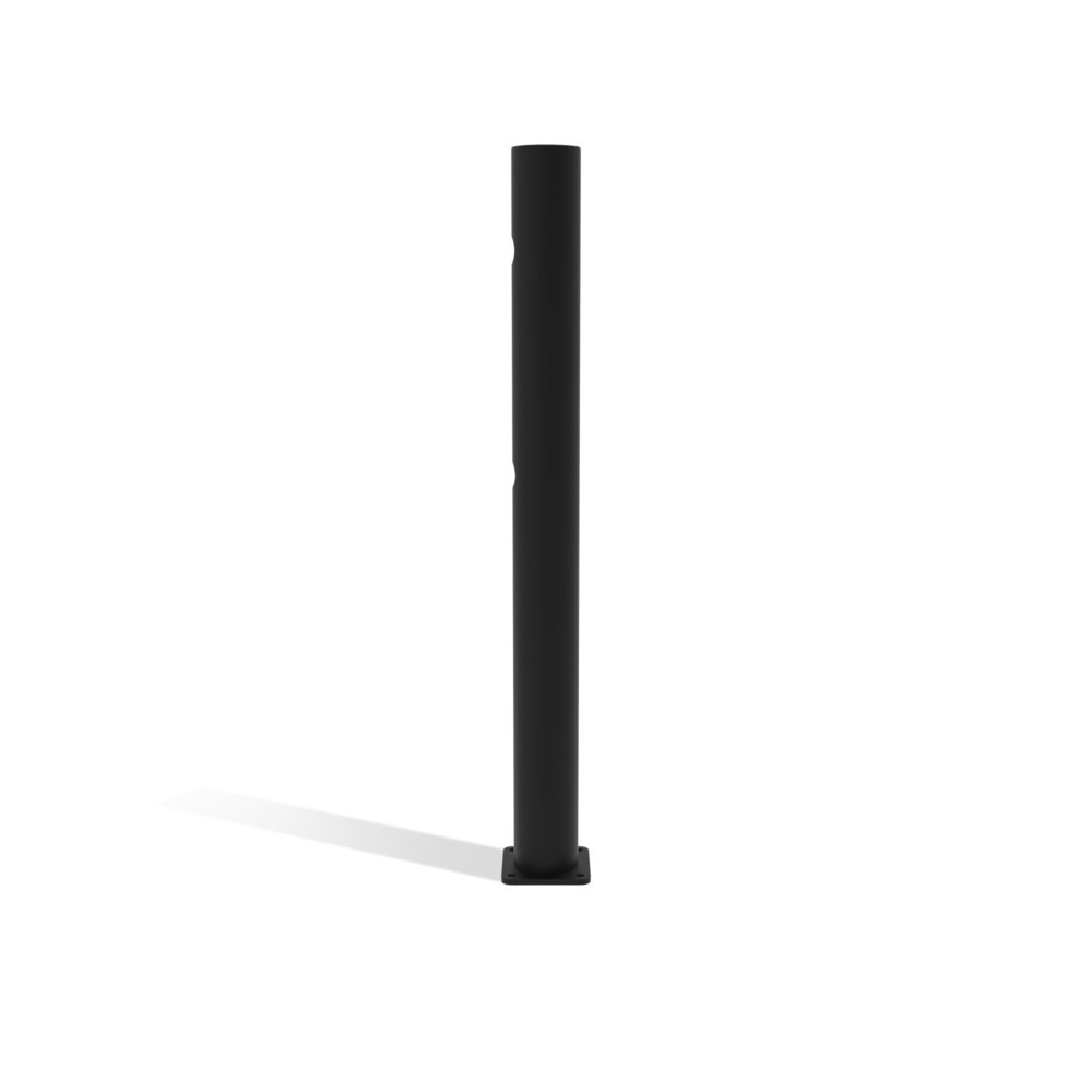 Immagine del prodotto n. 3: Paletto finale sportello incernierato per parapetto di sicurezza "Delta", Ø 110 mm, altezza 1.200 mm, 90°, destra