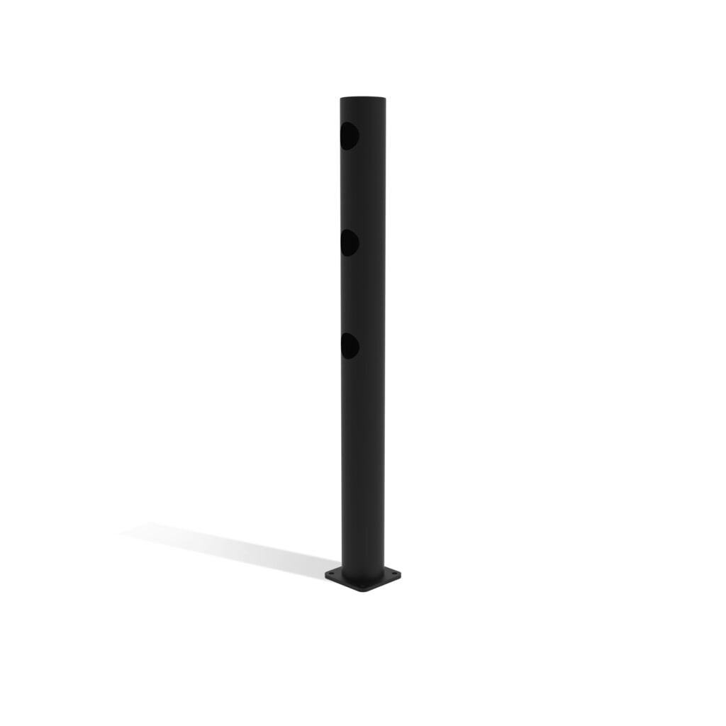 Paletto finale dancop dello sportello incernierato per parapetto di sicurezza "Delta", Ø 110 mm, altezza 1.200 mm, 90°, sinistra Immagine del prodotto n. 4: Paletto finale dancop dello sportello incernierato per parapetto di sicurezza "Delta", Ø 110 mm, altezza 1.200 mm, 90°, sinistra